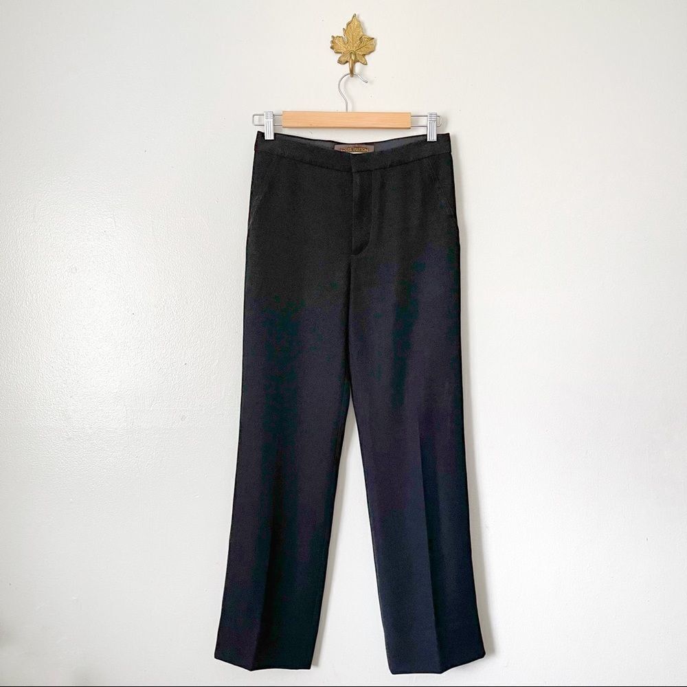 Louis Vuitton Black Trouser pants size 2 preowned